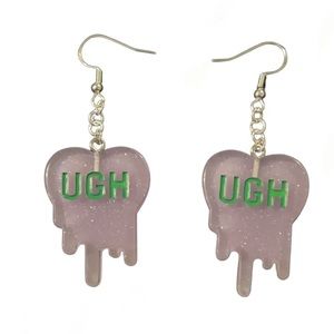 🟢Handmade Ugh Heart Earrings
